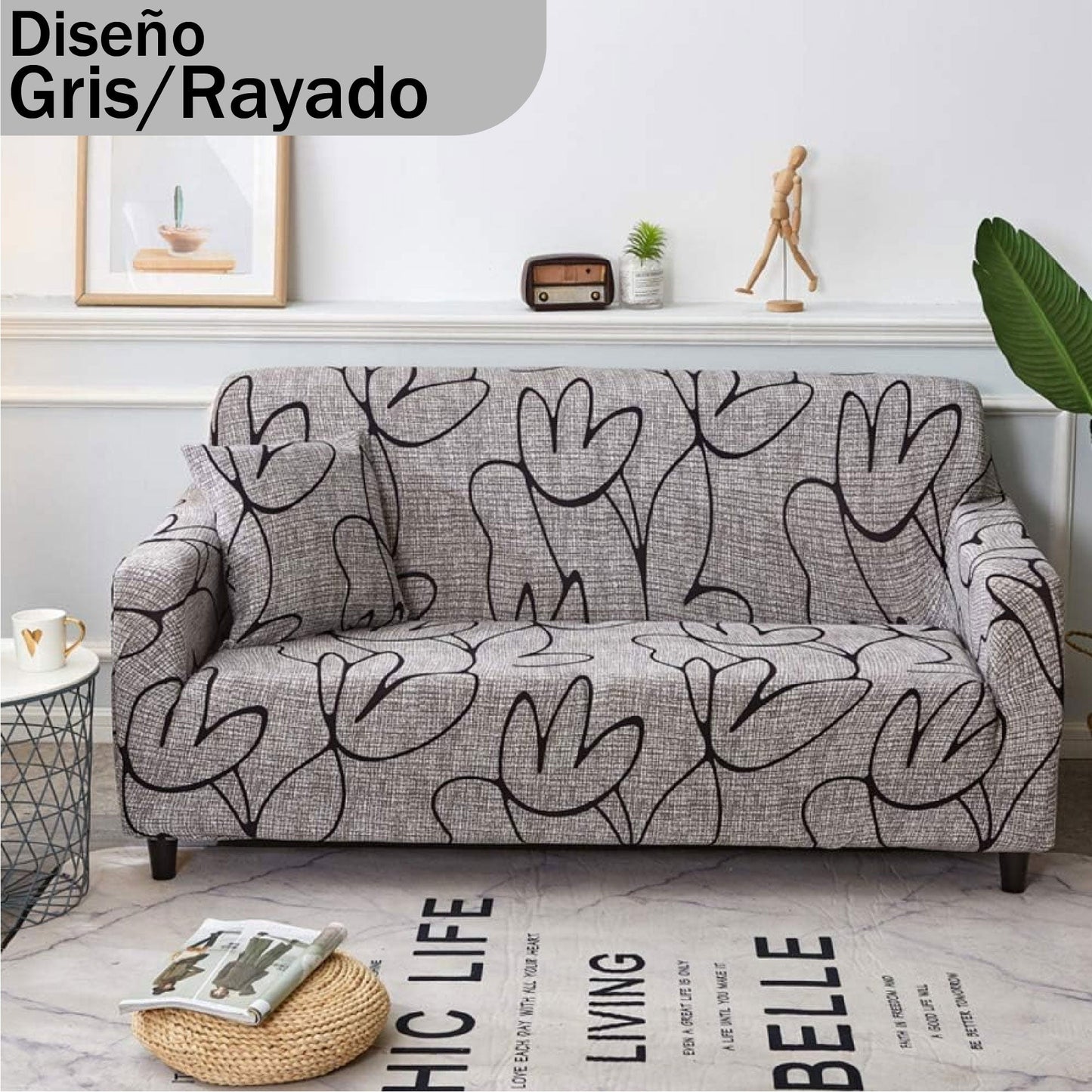 PROTECTOR DE SOFA ELASTICO AJUSTABLE - De Shopping Store