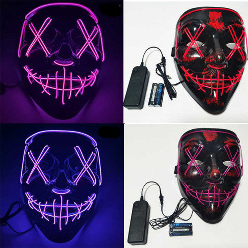 MASCARAS CON LUZ LED PARA HALLOWEEN 🎃 - De Shopping Store