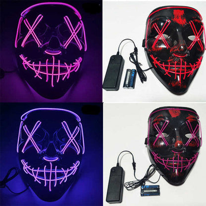 MASCARAS CON LUZ LED PARA HALLOWEEN 🎃 - De Shopping Store