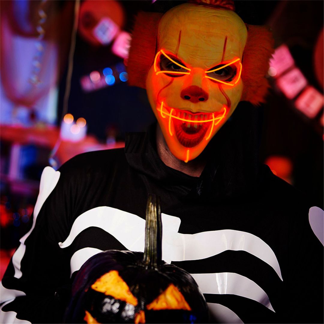 MASCARAS CON LUZ LED PARA HALLOWEEN 🎃 - De Shopping Store
