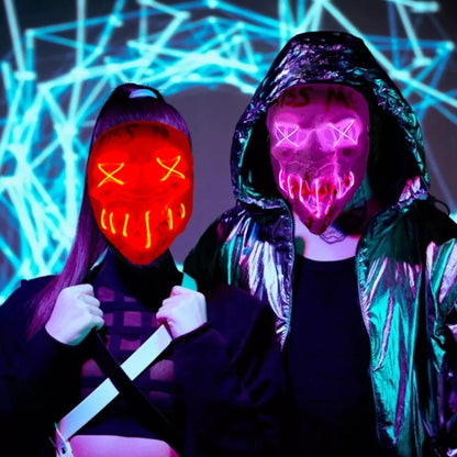 MASCARAS CON LUZ LED PARA HALLOWEEN 🎃 - De Shopping Store
