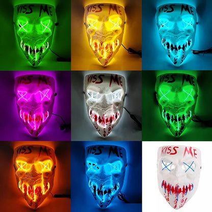 MASCARAS CON LUZ LED PARA HALLOWEEN 🎃 - De Shopping Store